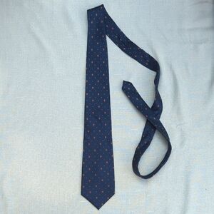 Navy Blue Polka Dot Tie